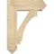 Ekena Millwork Imperial Arts and Crafts Rough Sawn Bracket w/ Offset Brace, Douglas Fir, 8"W x 24"D x 32"H BKT0806X24X32IMP03RDF - alternate 4